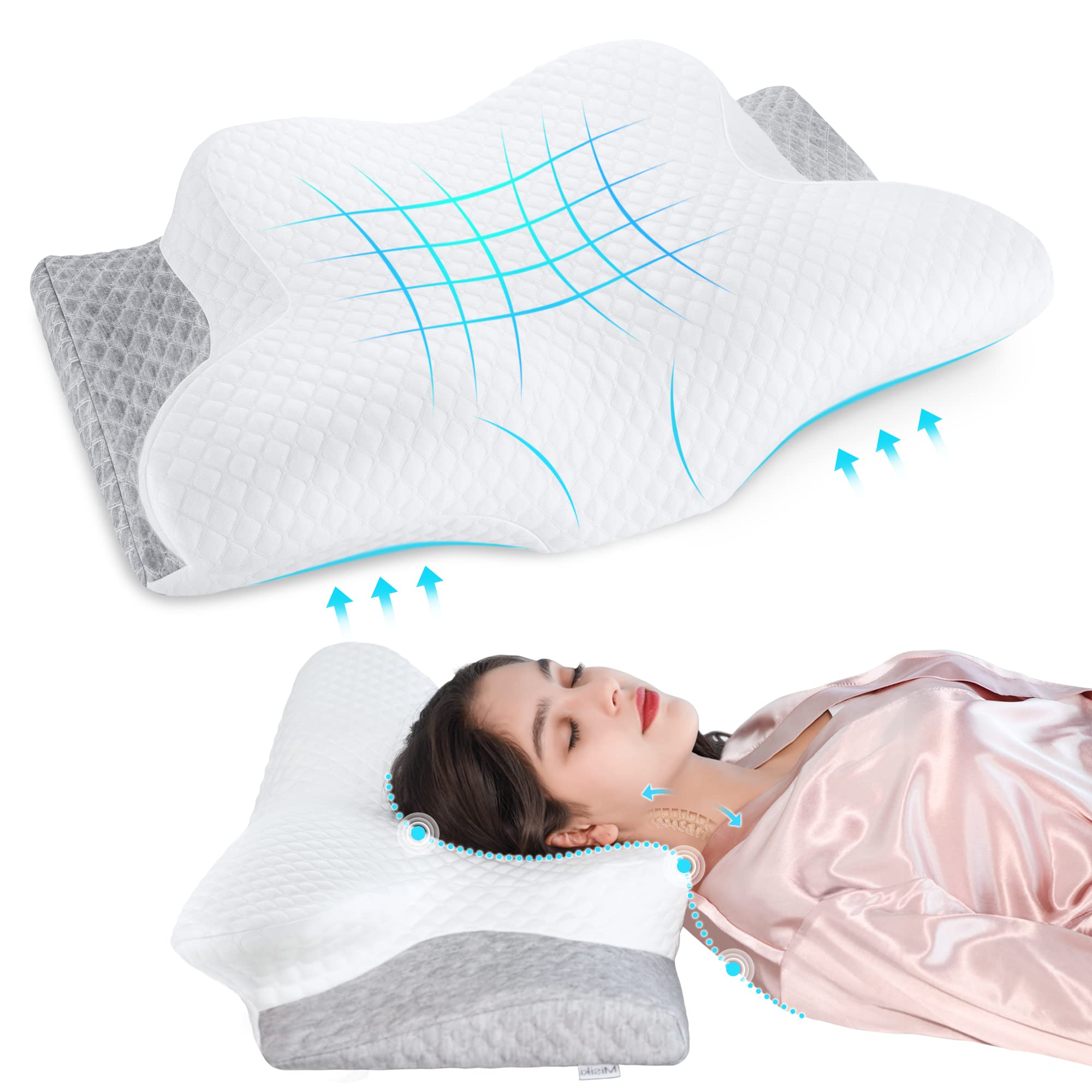 INTONE™ Pillow Amazon.com: Misiki Cervical Neck Pillow for Pain Relief, Butterfly
